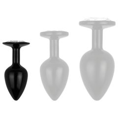 Easytoys Anal Collection - Anal Dildo With Gem - S (Black)