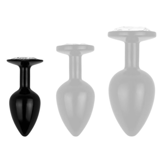 Easytoys Anal Collection - Anal Dildo With Gem - S (Black)