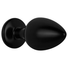   / Easytoys Anal Collection - metal anal plug with gem - M (black)