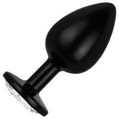 Easytoys Anal Collection - Anal Plug with Gem - L (Black)