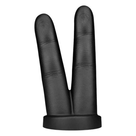 BUTTR Victory - Double Finger Anal Dildo (Black)