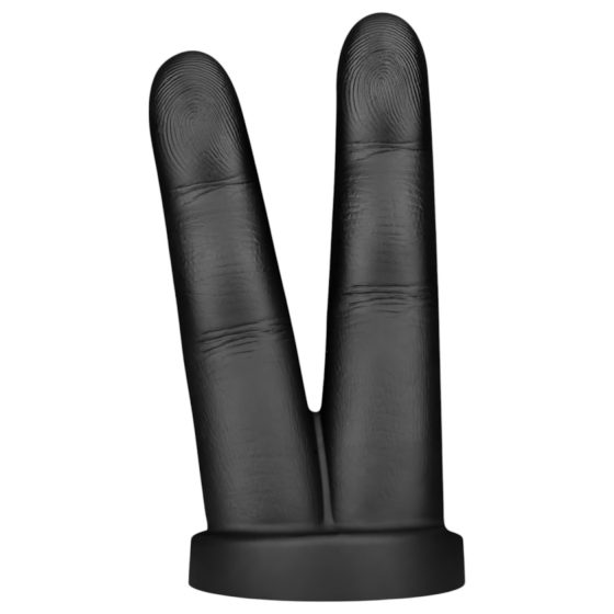 BUTTR Victory - Double Finger Anal Dildo (Black)