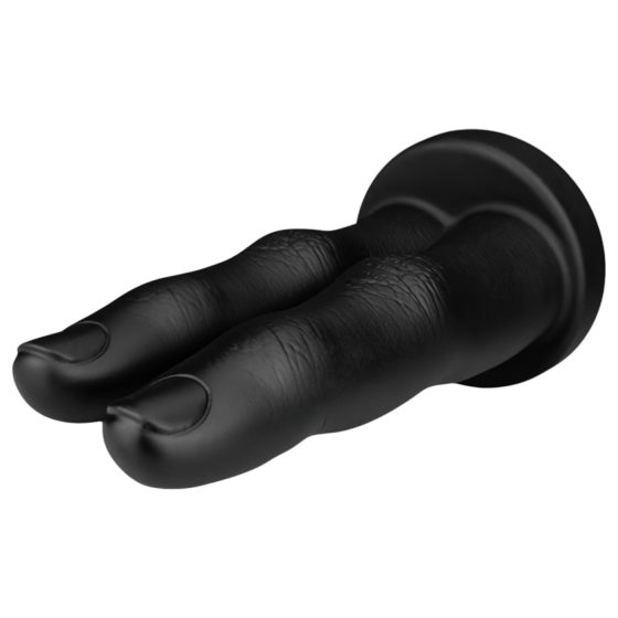 BUTTR Victory - Double Finger Anal Dildo (Black)