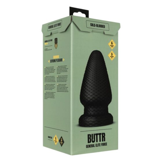 BUTTR Cold Blooded - large anal dildo (black)