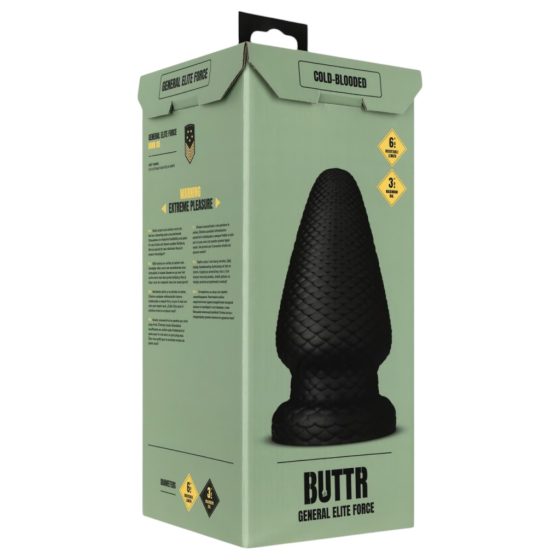 BUTTR Cold Blooded - large anal dildo (black)