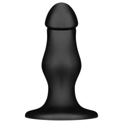 BUTTR FIM-92 - suction cup anal dildo (black)