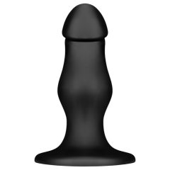 BUTTR FIM-92 - suction cup anal dildo (black)