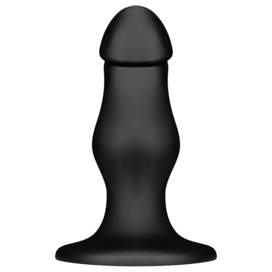 BUTTR FIM-92 - suction cup anal dildo (black)