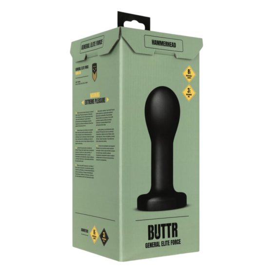 BUTTR Hammerhead - large anal dildo (black)