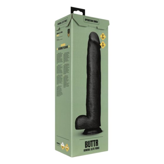 BUTTR Operation Dingo - Giant Realistic Dildo - 43 cm (Black)