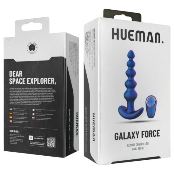 Hueman Galaxy Force - Remote Control Anal Vibrator (Purple)