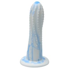   Ylva & Dite Prickly Pear - Suction Cup Dotted Dildo (White-Blue)