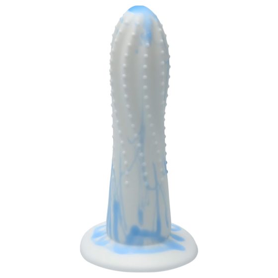 Ylva & Dite Prickly Pear - Suction Cup Dotted Dildo (White-Blue)