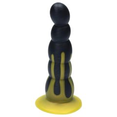 Ylva & Dite Circe - Suction Cup Anal Dildo (Black-Yellow)