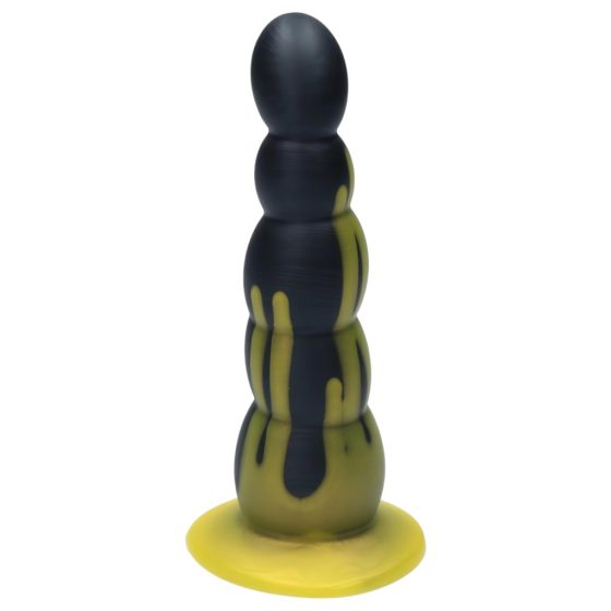 Ylva & Dite Circe - Suction Cup Anal Dildo (Black-Yellow)