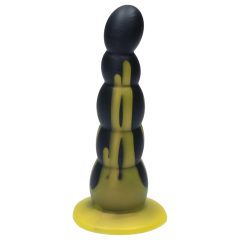 Ylva & Dite Circe - Suction Cup Anal Dildo (Black-Yellow)