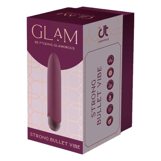 Glam - Rechargeable, Waterproof Mini Vibrator (Purple)