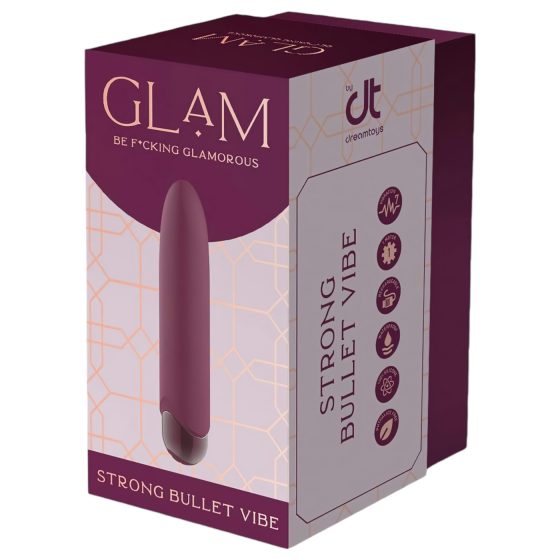 Glam - Rechargeable, Waterproof Mini Vibrator (Purple)