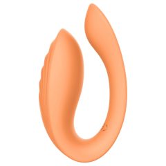   Glam - rechargeable, remote-controlled couple's vibrator (orange)