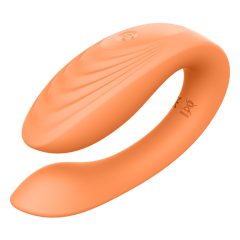   Glam - Rechargeable, Wireless Couple's Vibrator (Orange)