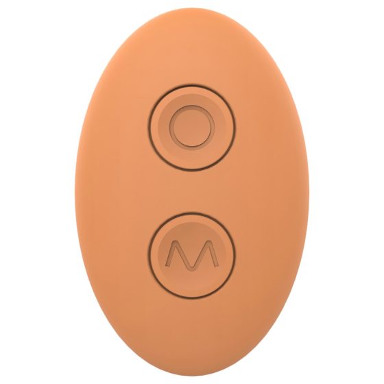 Glam - rechargeable, remote-controlled couple's vibrator (orange)