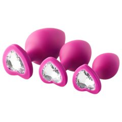 Flirts Anal Trainer Kit - 3-Piece Pink Dildo Set