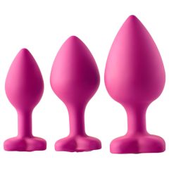 Flirts Anal Training Kit - Anal Plug Set (3 pcs) - Pink