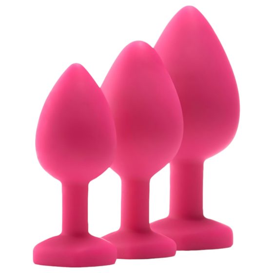 Flirts Anal Training Kit - Anal Plug Set (3 pcs) - Pink