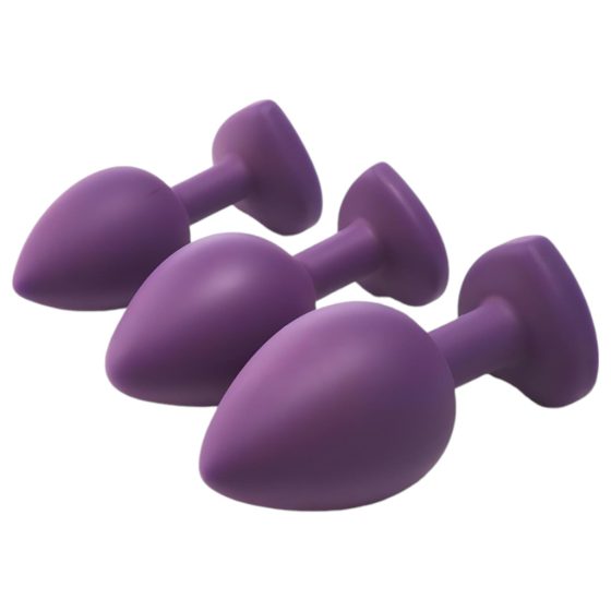 Flirts Anal Training Kit - Purple (3pcs)