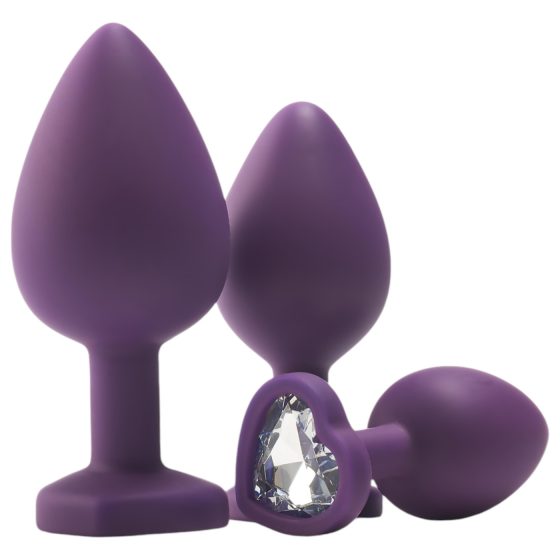 Flirts Anal Training Kit - Anal Plug Set (3 pcs) - Purple