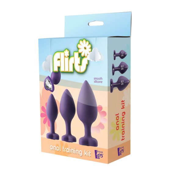 Flirts Anal Training Kit - Purple (3pcs)