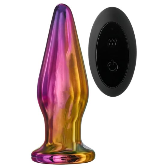 Pointed Radio Glass Anal Vibrator (Colored)