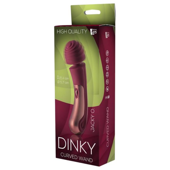 Dinky Jacky 0. Wand - rechargeable massage vibrator (burgundy)