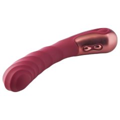   Dinky Jaimy D. Single - Rechargeable Ribbed G-Spot Vibrator (Burgundy)