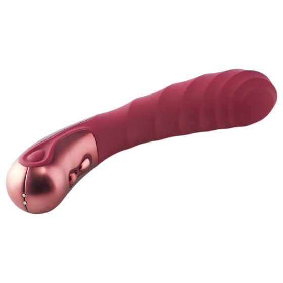 Dinky Jaimy D. Single - Rechargeable Ribbed G-Spot Vibrator (Burgundy)