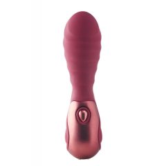   Dinky Jody F. Mini - Rechargeable Ribbed Mini Vibrator (Burgundy)