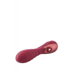   Dinky Jody F. Mini - Rechargeable Ribbed Mini Vibrator (Burgundy)