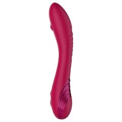   Sparkling Cecilia - rechargeable G-spot vibrator with moving beads (red)