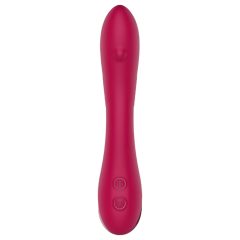   Sparkling Cecilia - rechargeable G-spot vibrator with moving beads (red)