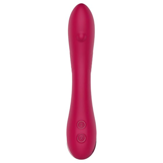 Sparkling Cecilia - rechargeable G-spot vibrator with moving beads (red)