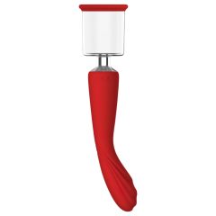   Red Revolution Georgia - G-Spot Vibrator & Clitoral Pump Set (Red)