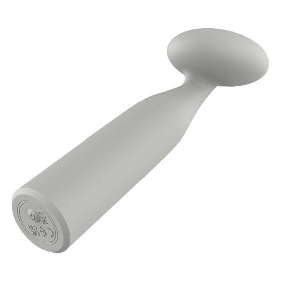 Nude Luna - Rechargeable Mini Wand Vibrator (Grey)