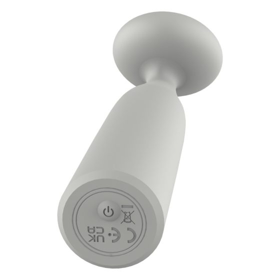 Nude Luna - Rechargeable Mini Wand Vibrator (Grey)