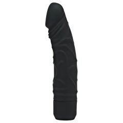 Classic Get Real - lifelike silicone vibrator (black)