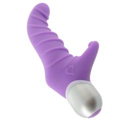   FEELZTOYS Fonzie - G-spot vibrator with clitoral arm and ridges (purple)