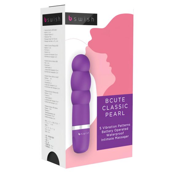 B SWISH Bcute Pearl - waterproof beaded vibrator (purple)