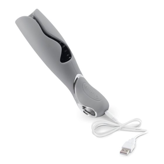 LoversPremium Vulcan - Rechargeable Waterproof Masturbator (Grey)