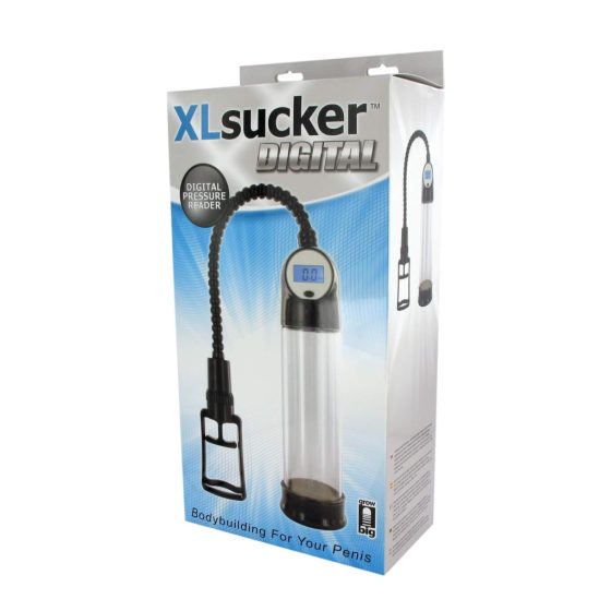 XLSUCKER - Digital Power and Penis Pump (Transparent)