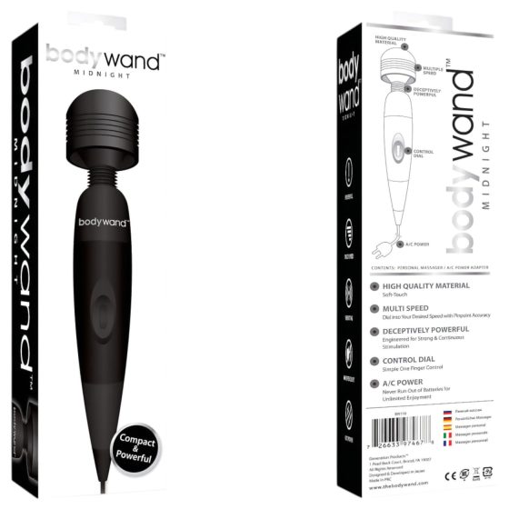 Bodywand - Mains-Powered Massager Vibrator (Black)