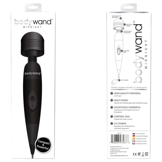 Bodywand - power massager vibrator (black)